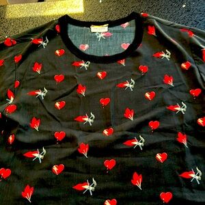 Saint Laurent black short sleeve T-shirt